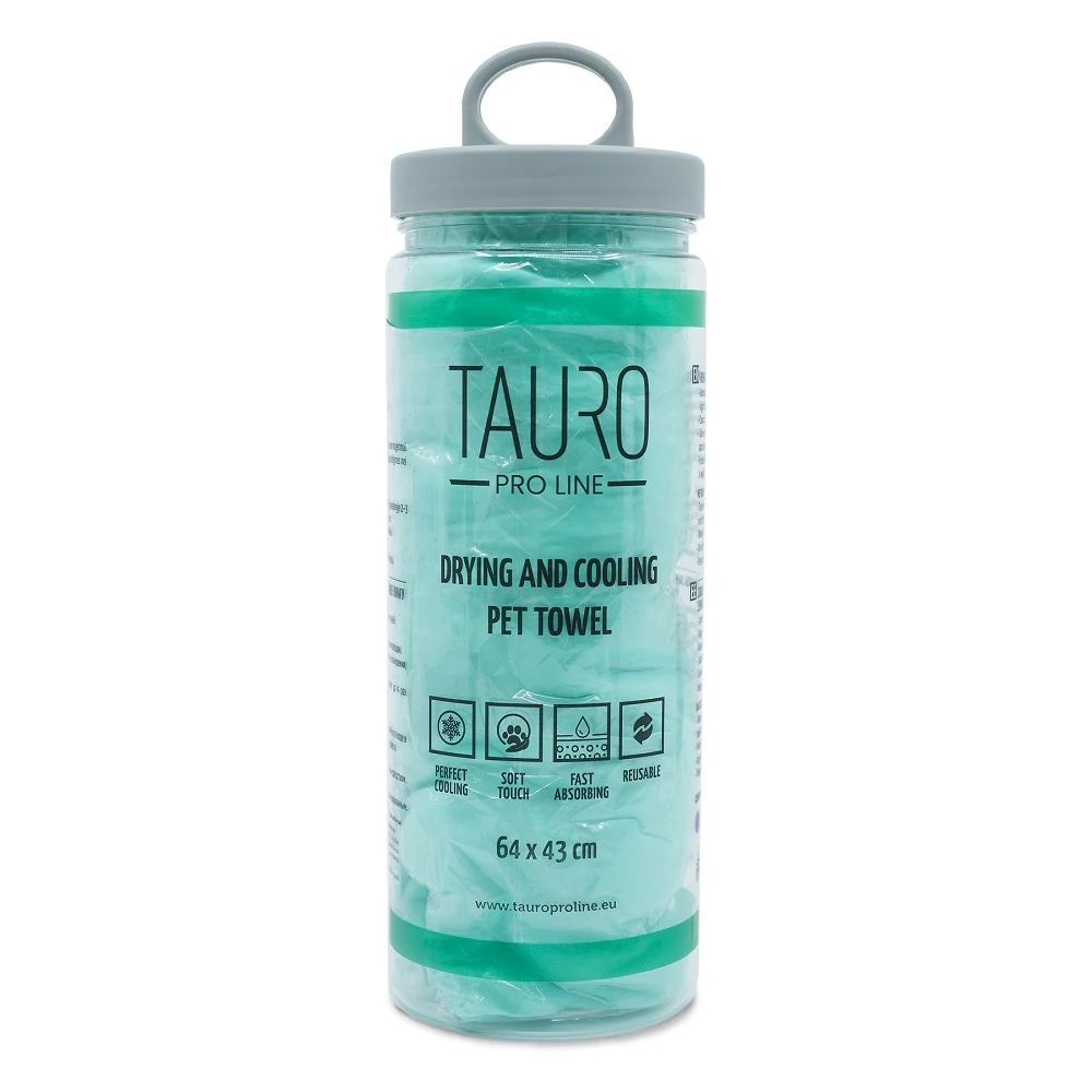 TAURO PRO LINE Drying and Cooling Towel, 64×43 cm, Green – tork och kylhandduk