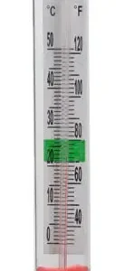 Termometer glas m/sugekop