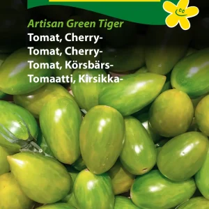 Tomat, Cherry-, Artisan Green Tiger ( E) 1410