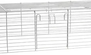 Top gitter til gnaverbur 120,8 x 56,3 x 26,3 cm grå