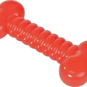 TPR gummilegetøj ben 14 cm rød
