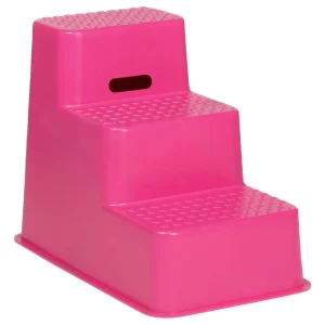 Trappe 3 trin opstig 61 cm pink
