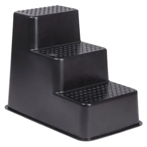 Trappe 3 trin opstig 61 cm sort