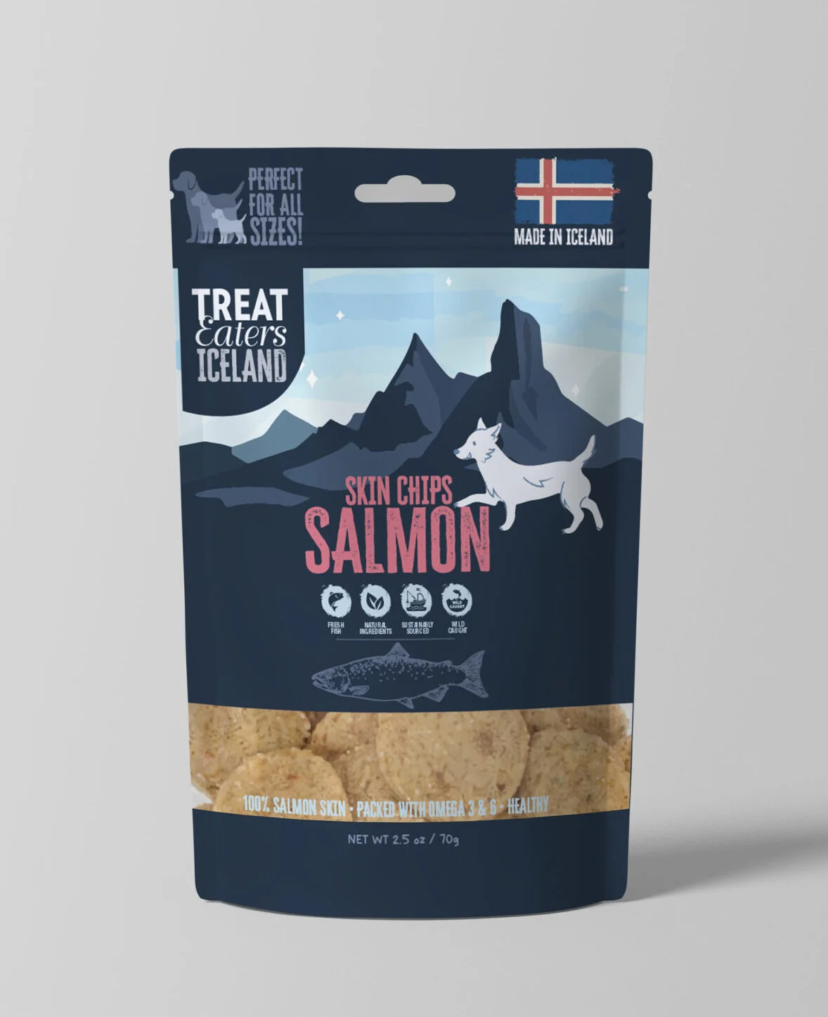 TreatEaters Iceland Skin Chips Salmon