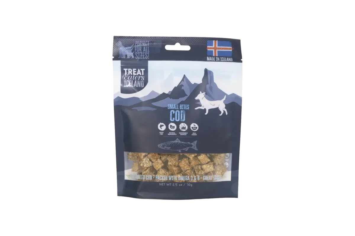 TreatEaters Islandsk Torsk små godbidder 70g