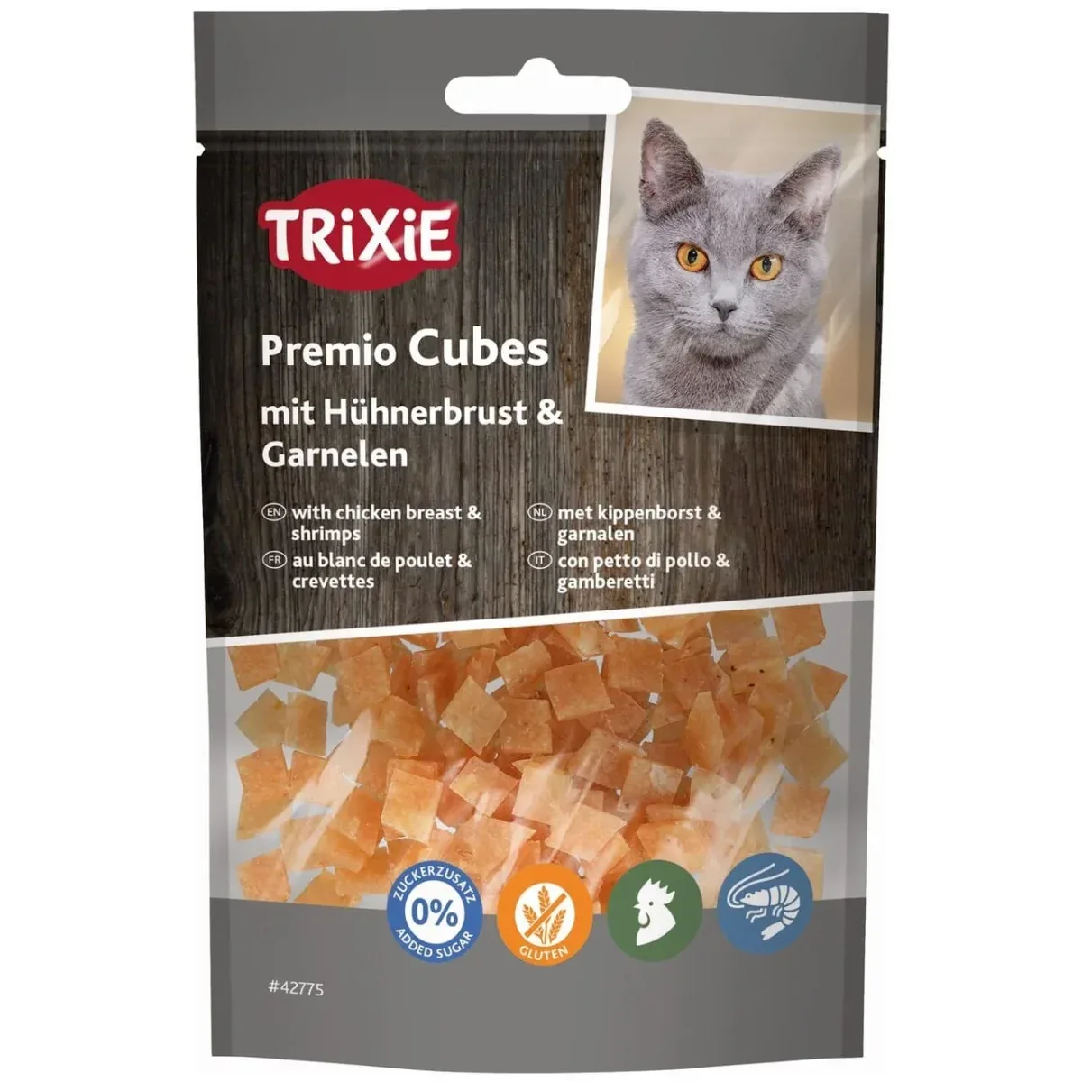 Trixie Premio Cubes med kyllingebryst og rejer 50 g
