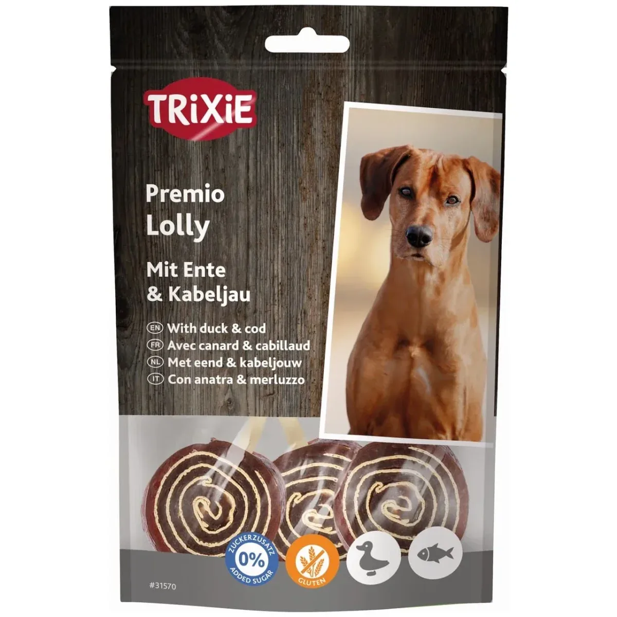 Trixie PREMIO Lolly And & Torsk 80g – Sjov TyggeSnack
