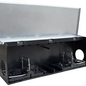 Tunnelbox m. smækfælder mod rotter