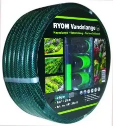 Vandslange grøn 1/2 m. tilbehør – 25 mtr.”