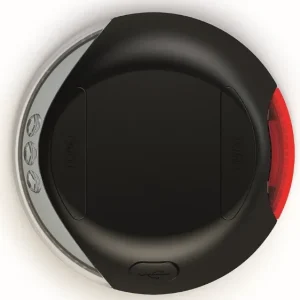 Vario LED lygte m/usb, ø 7 cm sort