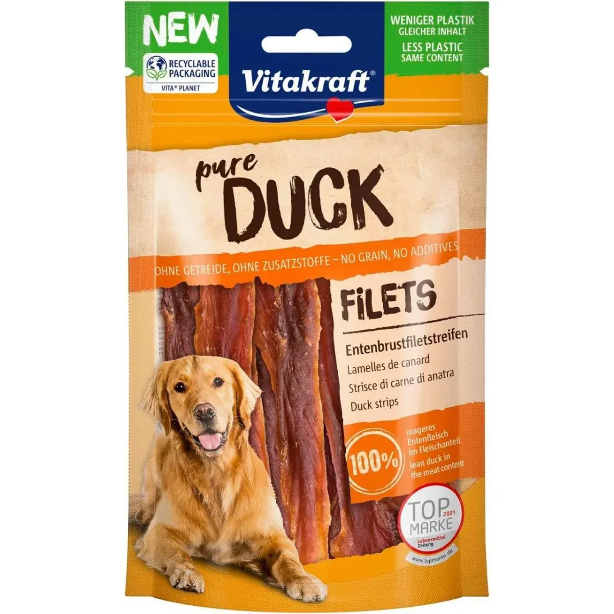 Vitakraft Duck Filets Andebrystfilet 80g – Naturlig hundesnack