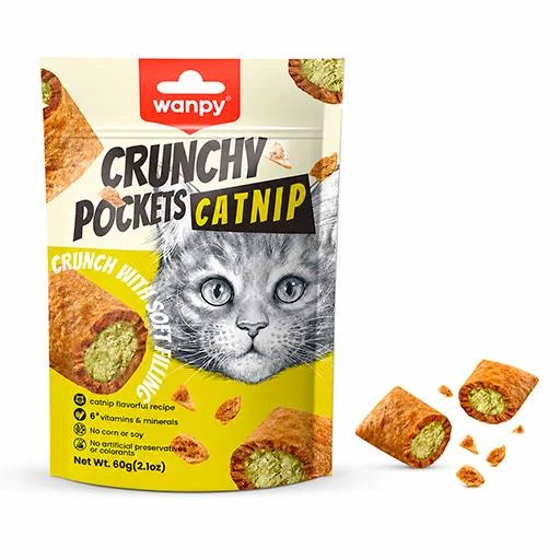 Wanpy Crunchy Pockets Catnip & Chicken 60g