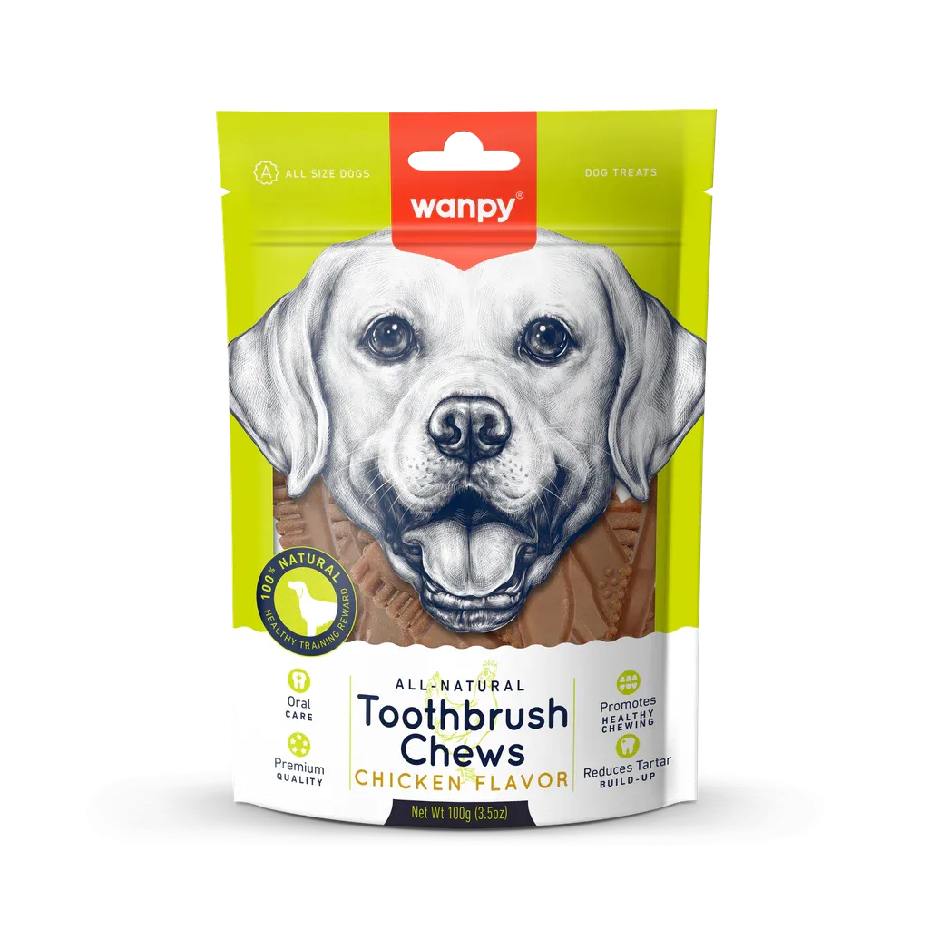 Wanpy – “Tandbørste”-snacks m. Kylling – 100g