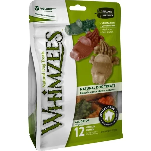 Whimzees Alligator Dental Stick M 30g 12pack