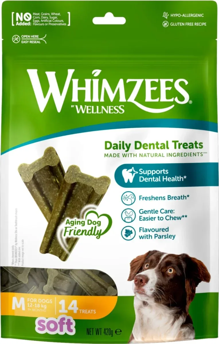 WHIMZEES Daily Dental Treats Soft til Senior/Sensitive Tyggere