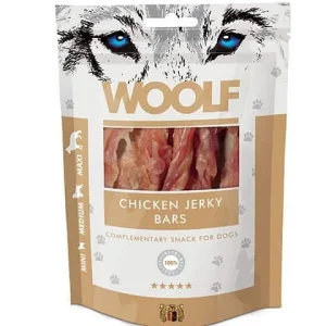 Woolf Naturlige godbidder – Jerky Bars m. Kylling – 100g