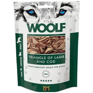 Woolf Naturlige godbidder – Trekanter m. Lam & Torsk – 100g