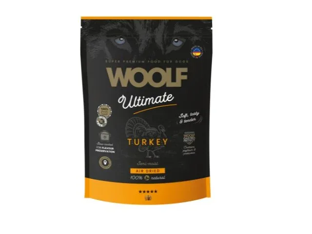 Woolf – Ultimate Semi-Moist Foder 1kg, Kalkun