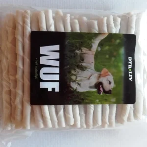 WUF Twisted hvide tyggeben