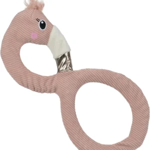 Xmas plysflamingo reb krop 33x16x9 cm